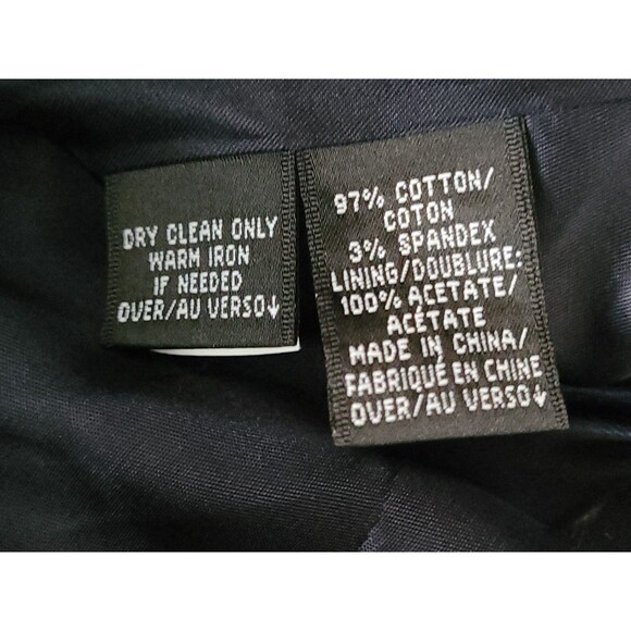 Ellen Tracy Cardigan Jacket Womens Size 12 Blue White Office Career Boho Fall - Picture 8 of 8